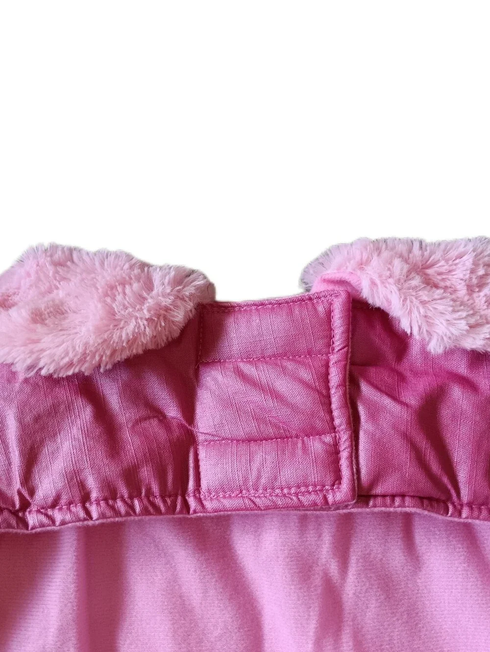 🩷 Top Paw Pink Quilted Dog Jacket Coat Large L Pets Cute Faux Fur Cute Girly